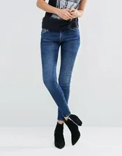 Синие джинсы скинни от Pepe Jeans